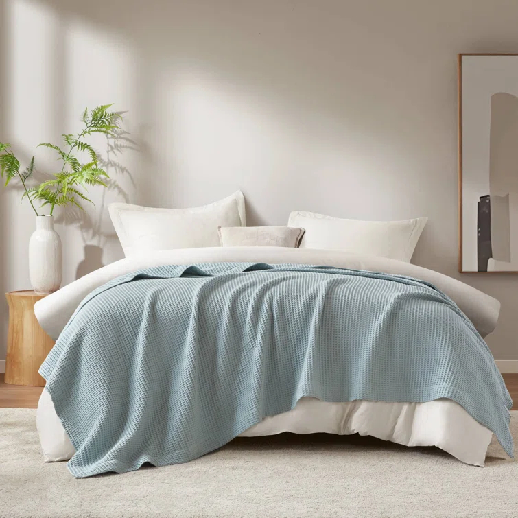 Waffle Weave Cotton Blanket