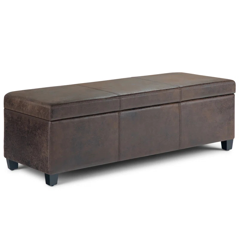 Simpli Home Avalon Storage Ottoman Bench,Assembled