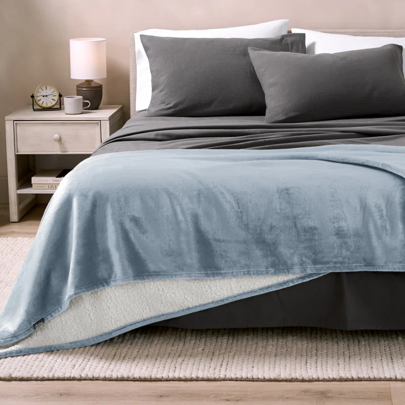 Bare Home Sherpa Fleece Blanket