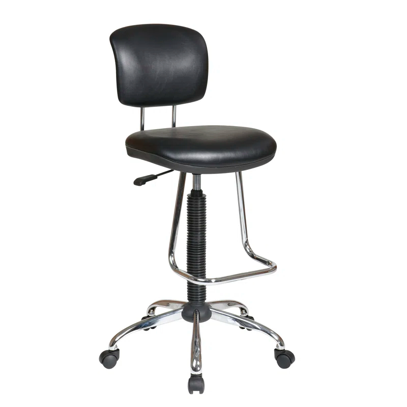 Office Star Products Work Smart Vinyl Drafting Chair