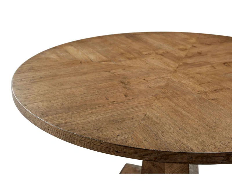 Nova Oak Round Solid Wood Base Dining Table