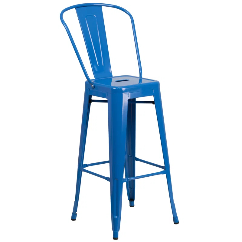Flash Furniture Metal Outdoor Stool