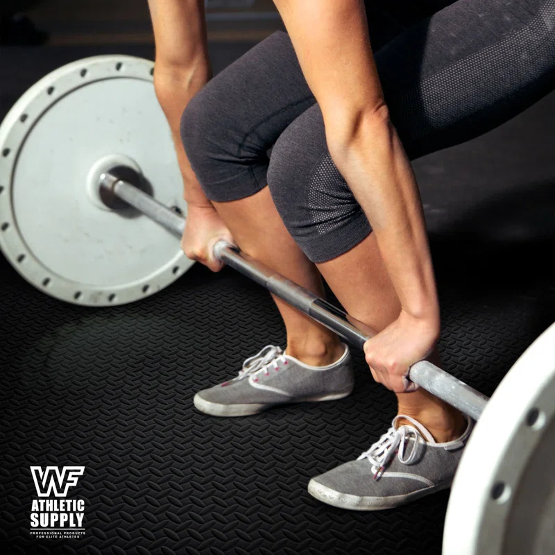 Extra Thick Interlocking Exercise Foam Mats, 3/4-Inch Thickness Gym Flooring Tiles (72 SQ. FT)