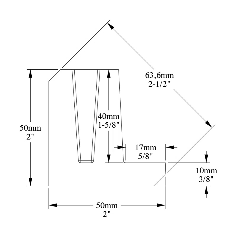 2'' H x 78.75'' W x 2'' D Plastic Crown (Set of 3)
