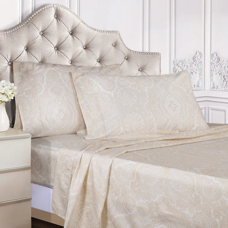 Superior Danford Reversible 600 Thread Count Cotton Poly Blend Duvet Cover Set