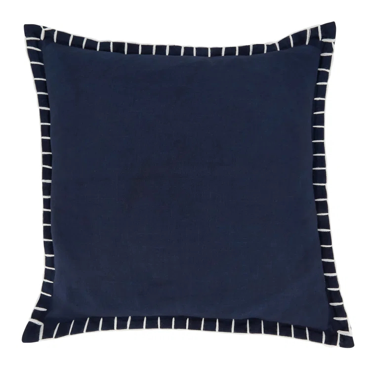 Saro Persephone Collection Cotton Throw Pillow
