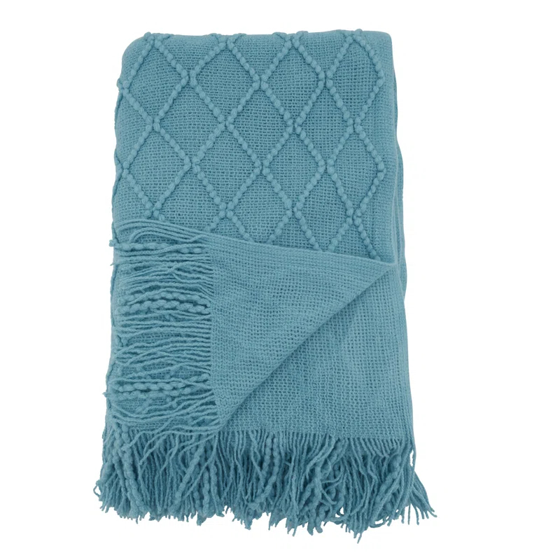 Saro Sevan Collection Hand Woven Throw Blanket