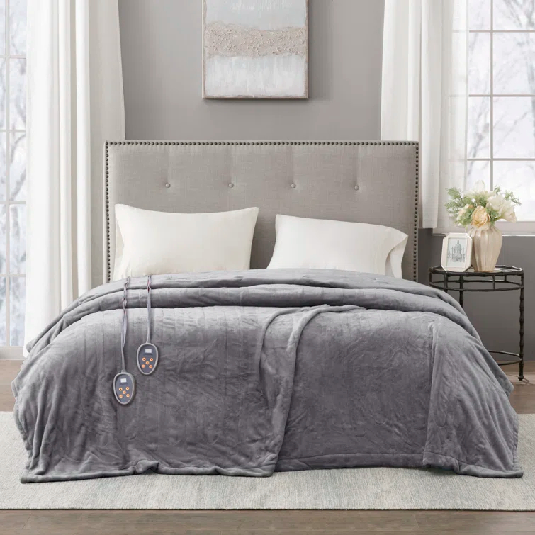Beautyrest Heated Plush Blanket & Reviews | Wayfair
