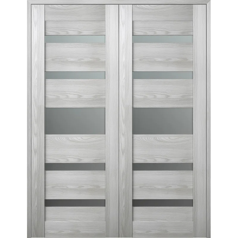 Belldinni Avon 07-05 Solid + Manufactured Wood Paneled French Doors