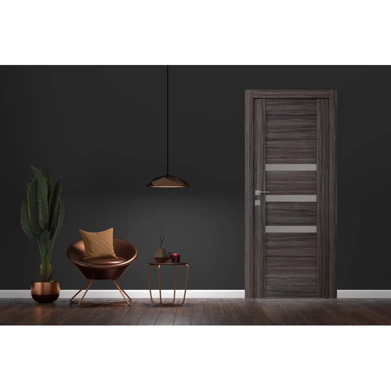 Belldinni Dora DIY-FRIENDLY Paneled Prefinished Wood and Glass Composite Single Prehung Door
