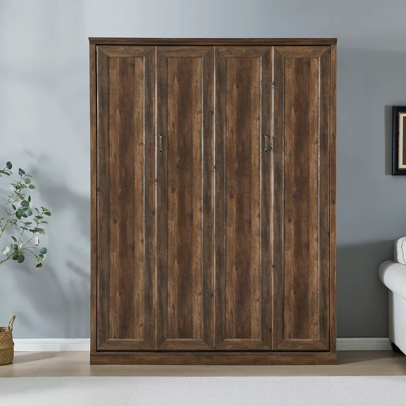 GROUPES Half Self-Close And Open Murphy Bed Cabinet Space-Saving Bed  Perfect For Guest Room, For Bed Room, Guest Room, Home Office