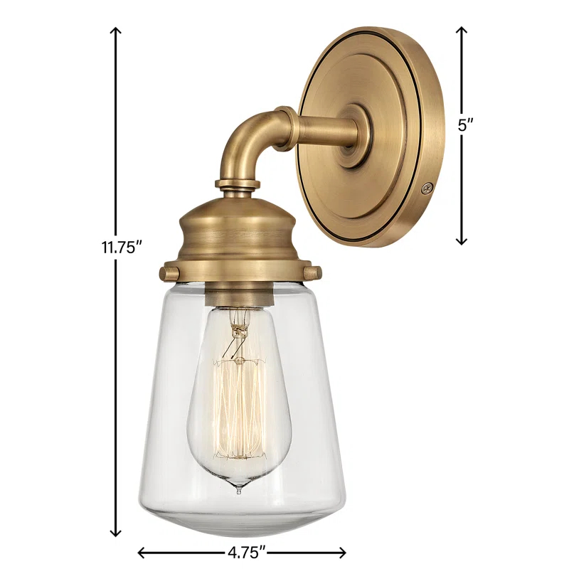 Hinkley Fritz 1-Light Dimmable Bath Sconce