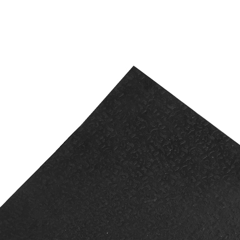 Ottomanson Easy clean, Waterproof Non-Slip Indoor/Outdoor Rubber Doormat, Black