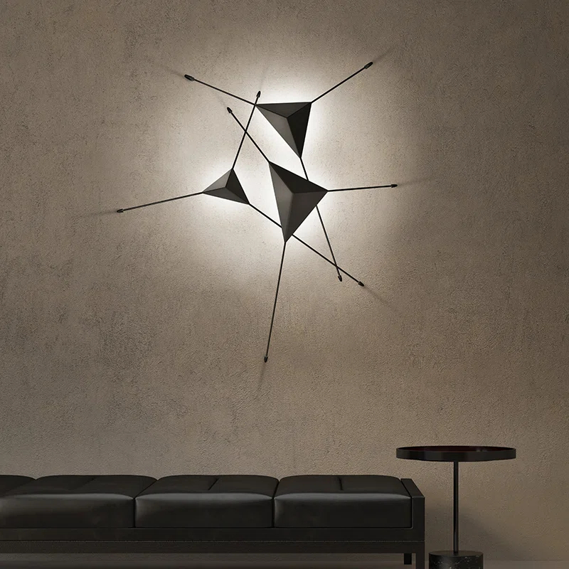 Abstract LED Flush Mounted Sconce