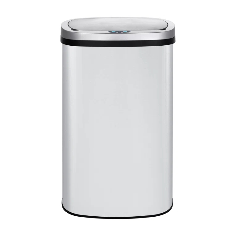 Innovaze Innovaze Stainless Steel 15.85 Gallon Oval Motion Sensor Trash Can