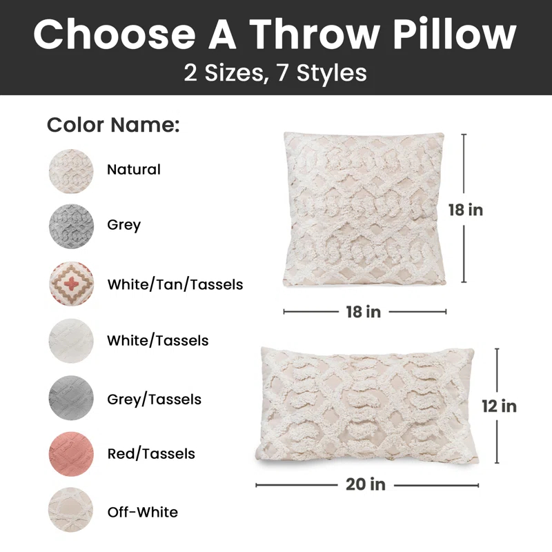Cotton Throw Pillow
