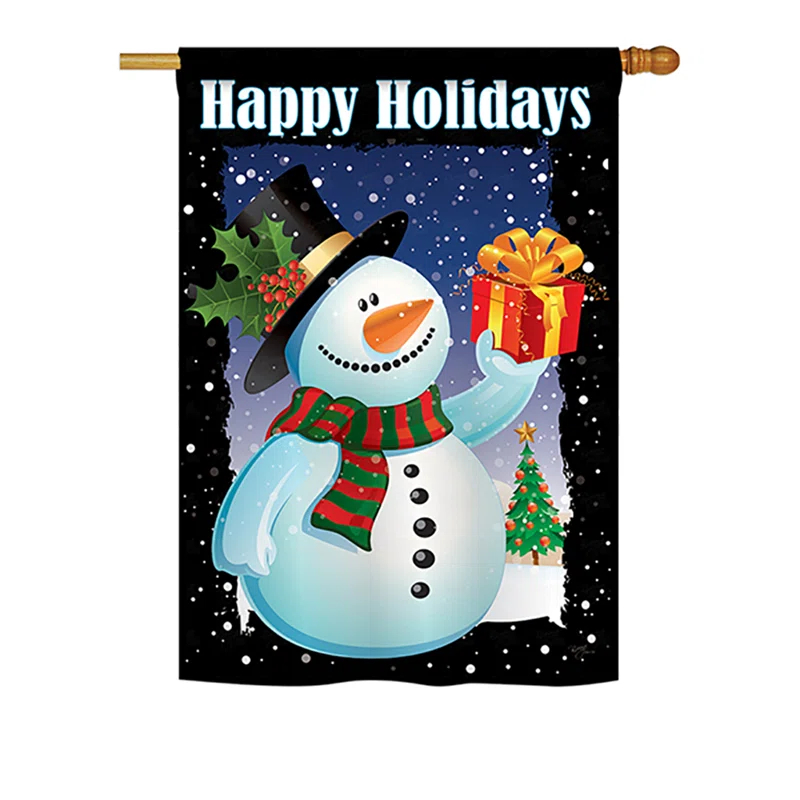 Breeze Decor Double Sided Polyester Christmas