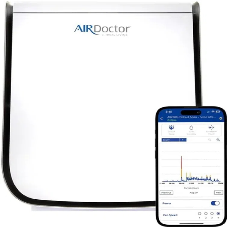 Air Doctor AIRDOCTOR 2000i Smart Purifier Small & Medium rooms 3-Stage Filtration Pre-Filter UltraHEPA Carbon