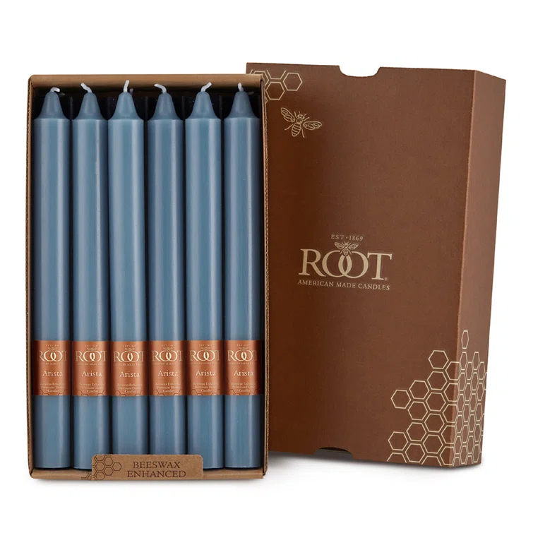 Root Candles Unscented Taper Candle (Set of 12)