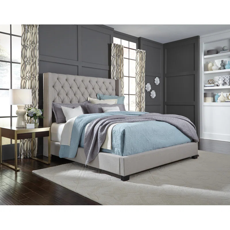 Greyleigh™ Abeyta Upholstered Wingback Bed