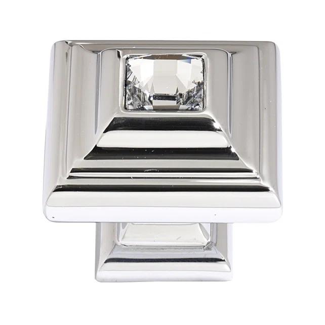 Alno Inc Swarovski Crystal 1 1/4" Length Square Knob