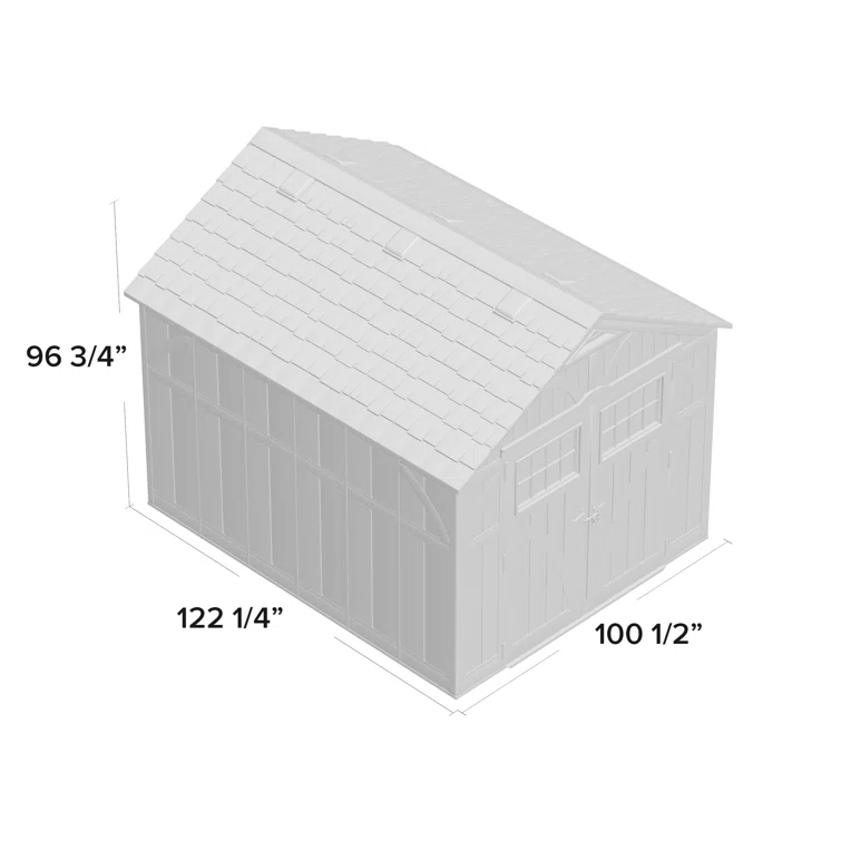 Suncast Suncast Outdoor Vanilla Resin Storage Shed