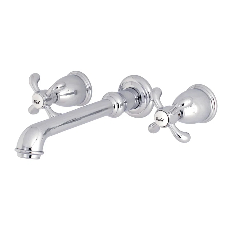 Kingston Brass KS7021TX Kingston Brass French Country Two-Handle 3-Hole Wall Mount Roman Tub Faucet