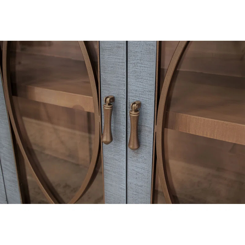 International Furniture Direct Marlin 77'' Solid Wood Sideboard