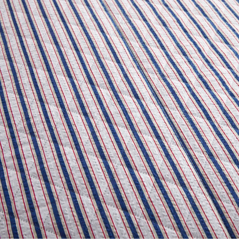 Shavel Home Products Striped Quilt Set