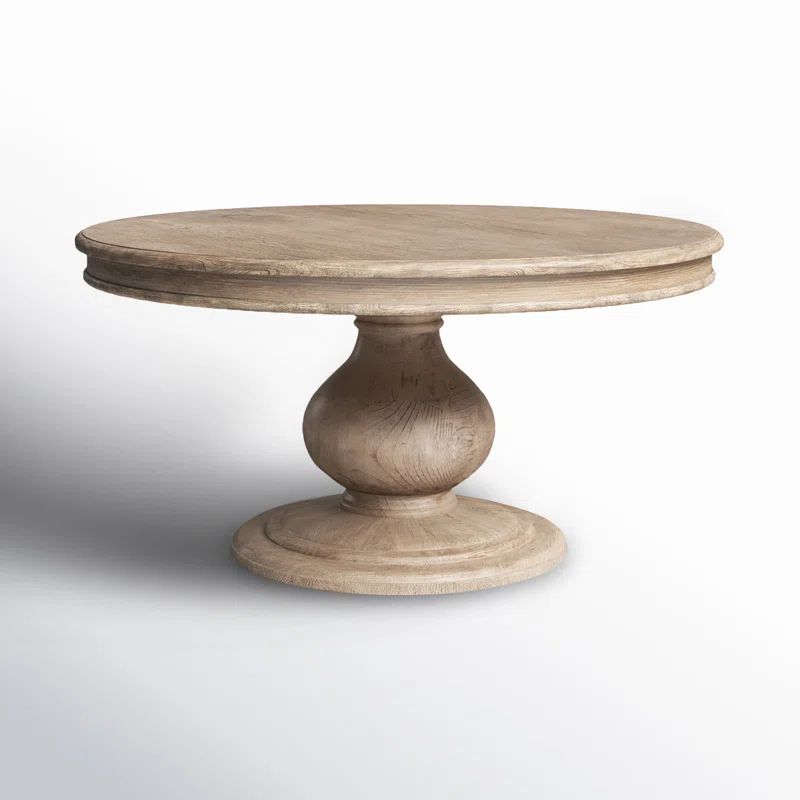 Dadeville Pine Round Solid Wood Dining Table