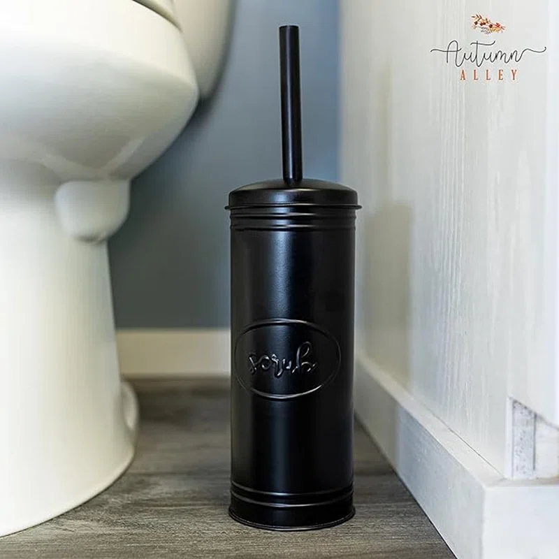 Autumn Alley Metal Toilet Brush And Holder