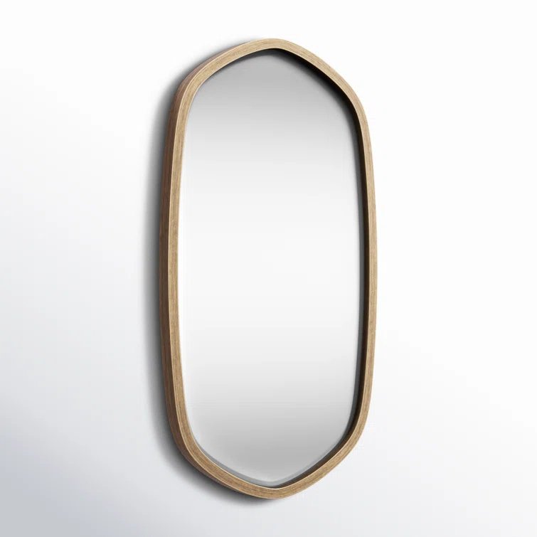 Glover Wood Hexagon Mirror