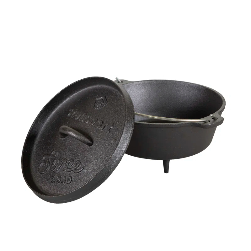 Stansport Stansport 2 QT Pre-Seasoned Cast Iron Dutch Oven with Legs