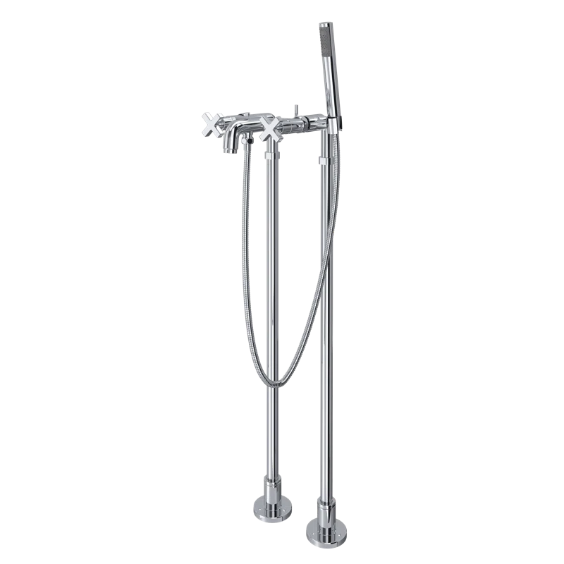 Lombardia Floor Mount Tub Filler