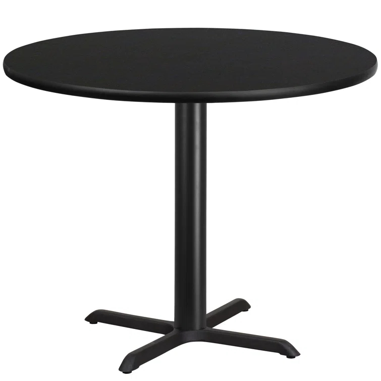 Flash Furniture Carrus Round Laminate Table Top with Height Table Base