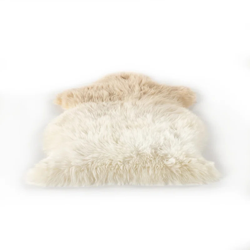 Vale Ombre Sheepskin Throw - Beige