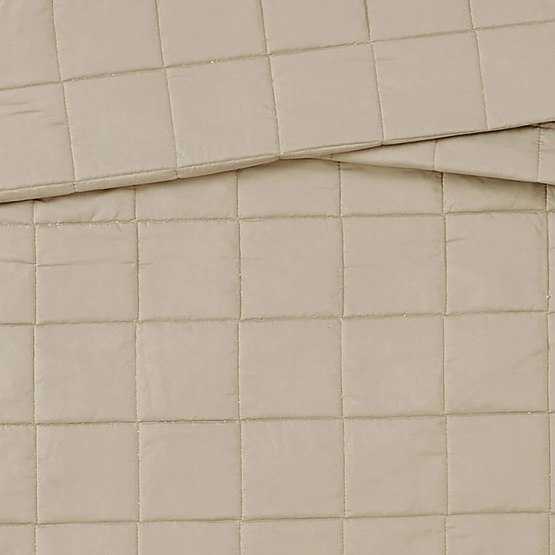 London Fog London Fog Garment Wash Solid Quilt Set