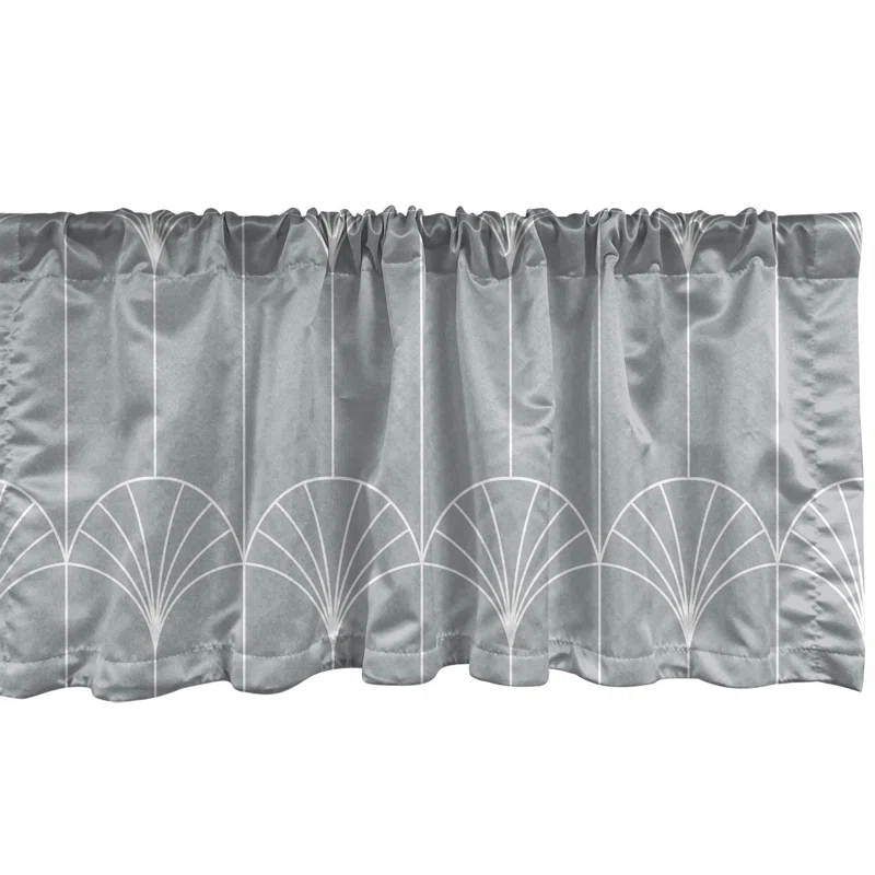 Geometric Tailored 54'' W Window Valance