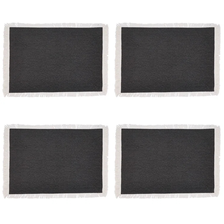 4 Piece Cotton Placemat Set (Set of 4)