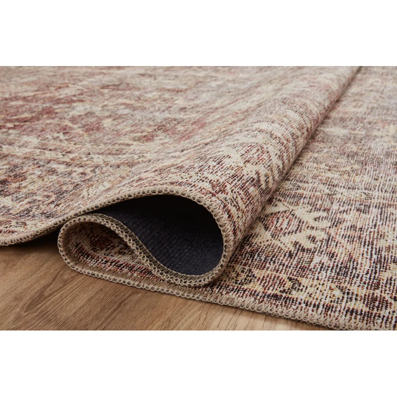 Amber Lewis x Loloi Georgie Oriental Bordeaux/Antique Area Rug