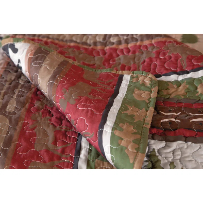 Cabin & Lodge Stripe Quilt Set