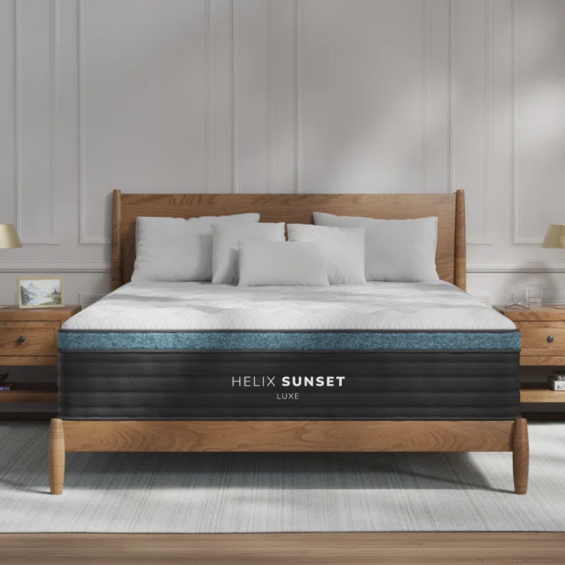 Helix Mattress Helix Sunset Luxe 13" Soft Hybrid Mattress with GlacioTex Cooling Pillowtop