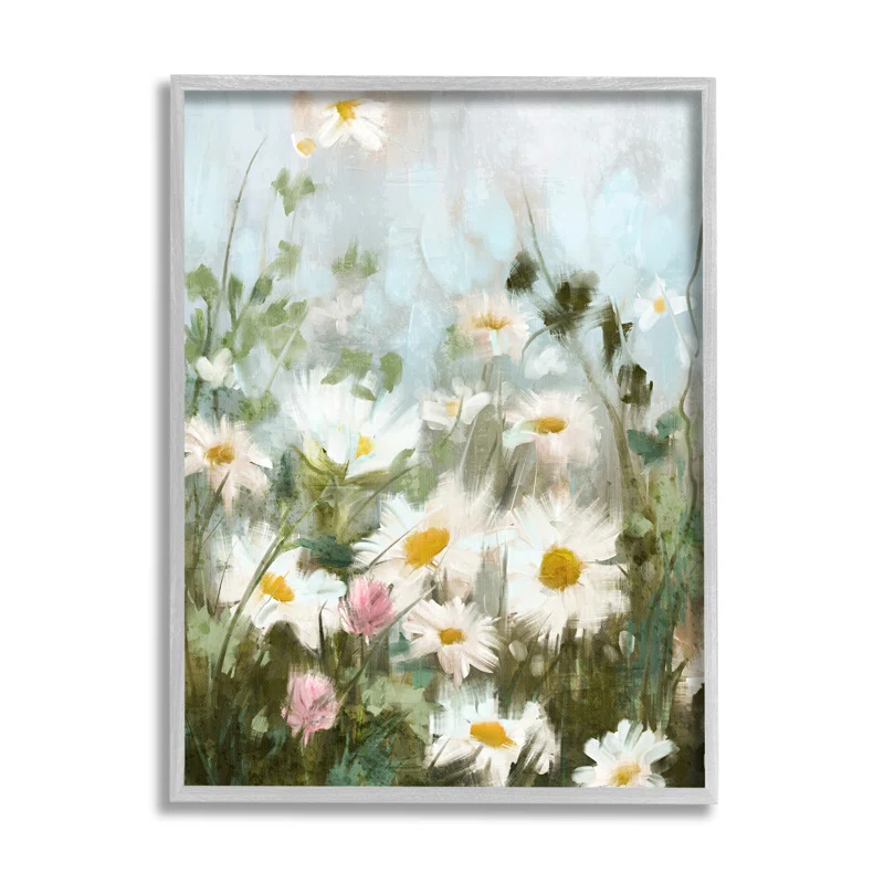 Stupell Industries " Wild Daisies Blooming Meadow " by Nina Blue Painting Print