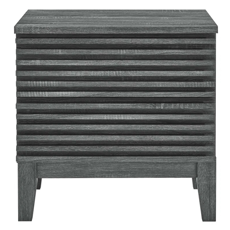 Modway Modway Render Two-Drawer Mid-Century Modern Nightstand
