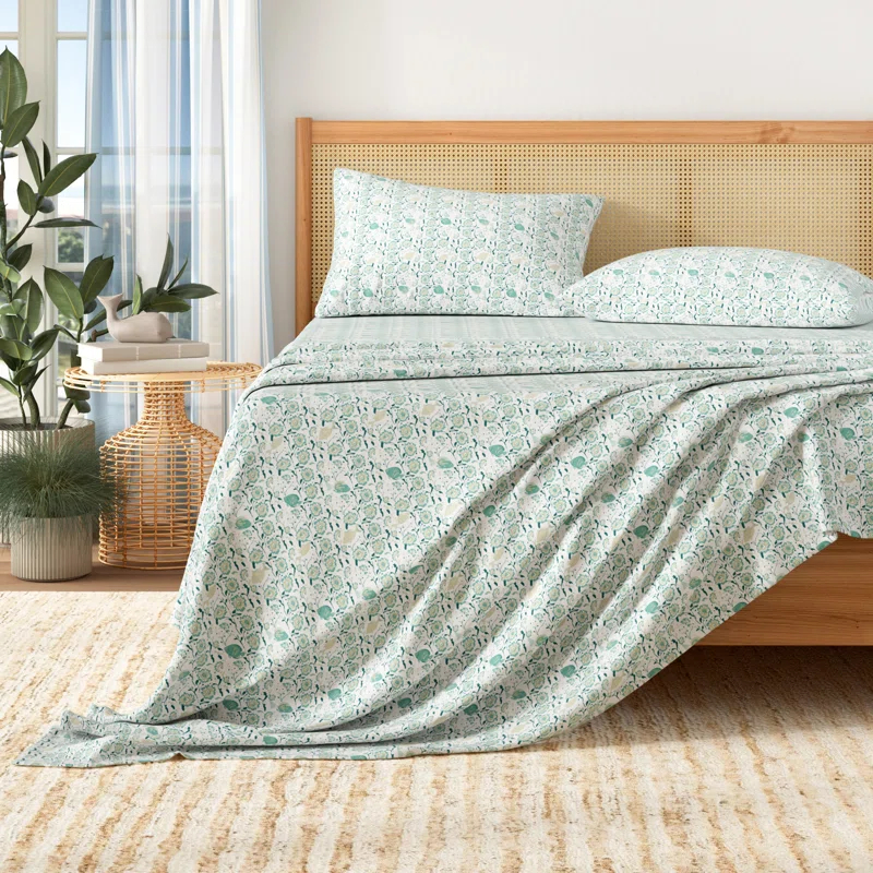 Patina Vie Maison Ultra-Soft Coastal Printed Microfiber Sheet Set