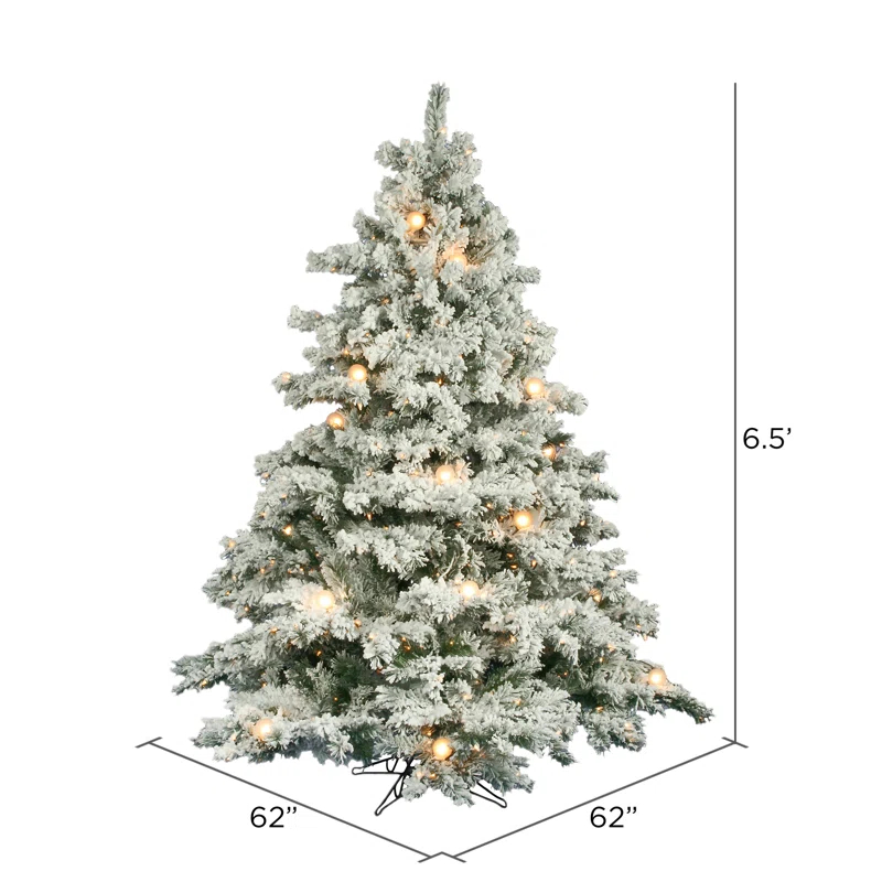 Mariella Flocked Alaskan Artificial Christmas Tree