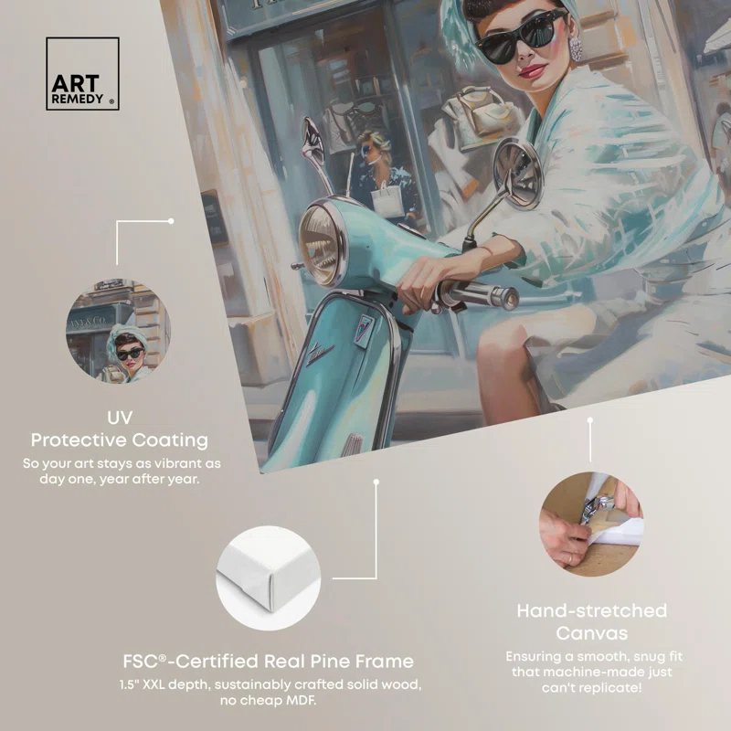 Art Remedy Holiday by the Store Canvas Coquette Trendy Art by Art Remedy