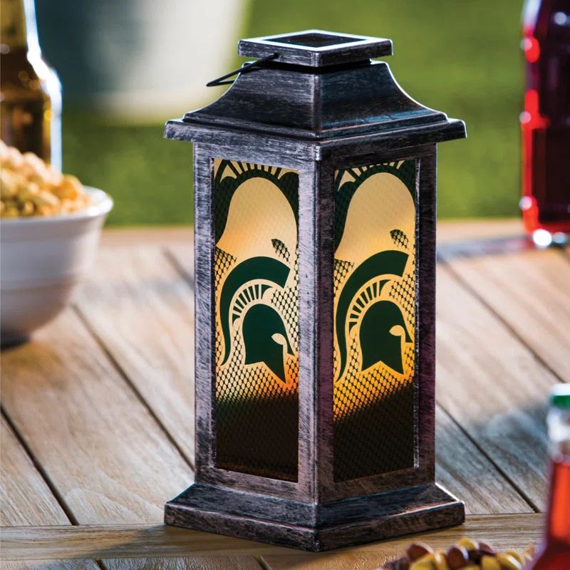 Evergreen Enterprises, Inc NCAA Team 10'' Solar Powered Outdoor Lantern
