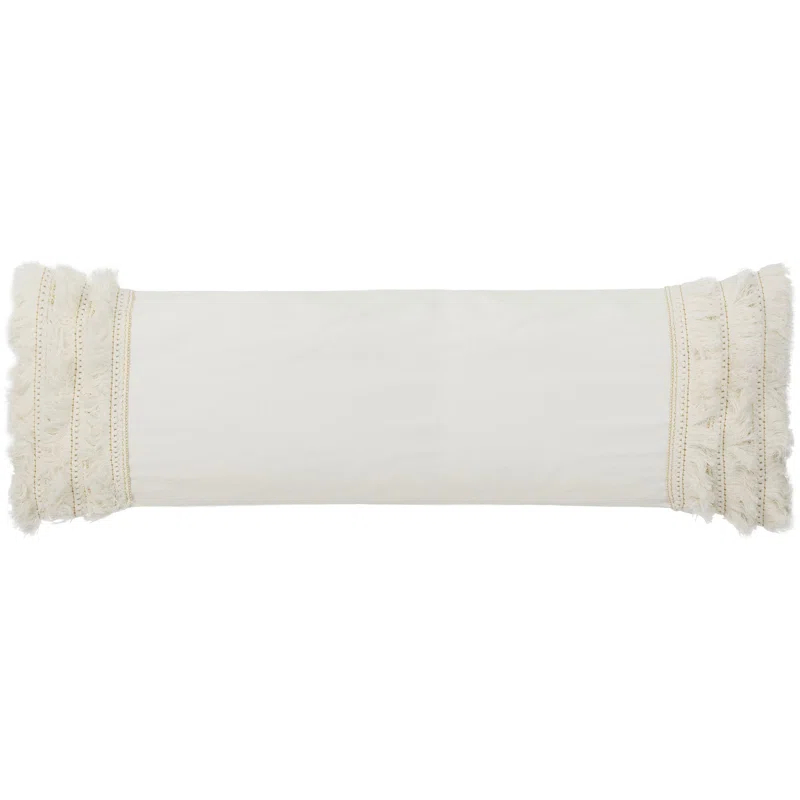 Hooda Fringed Cotton Throw Pillow