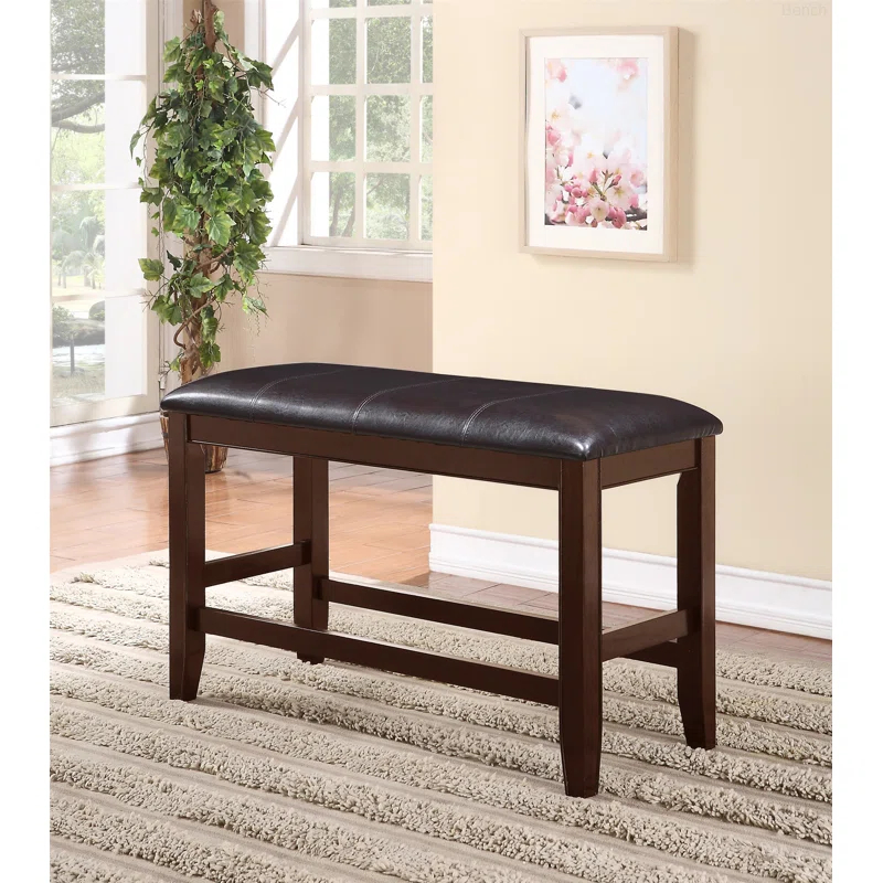 Lark Manor™ Cribb Faux Leather Upholstered Bench
